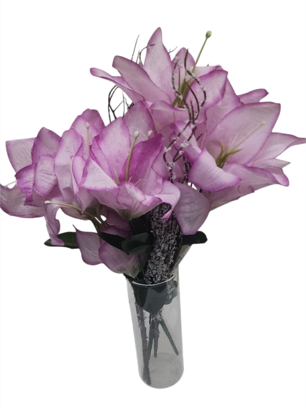 Faux Pink Lily Bouquet - Faux Florals